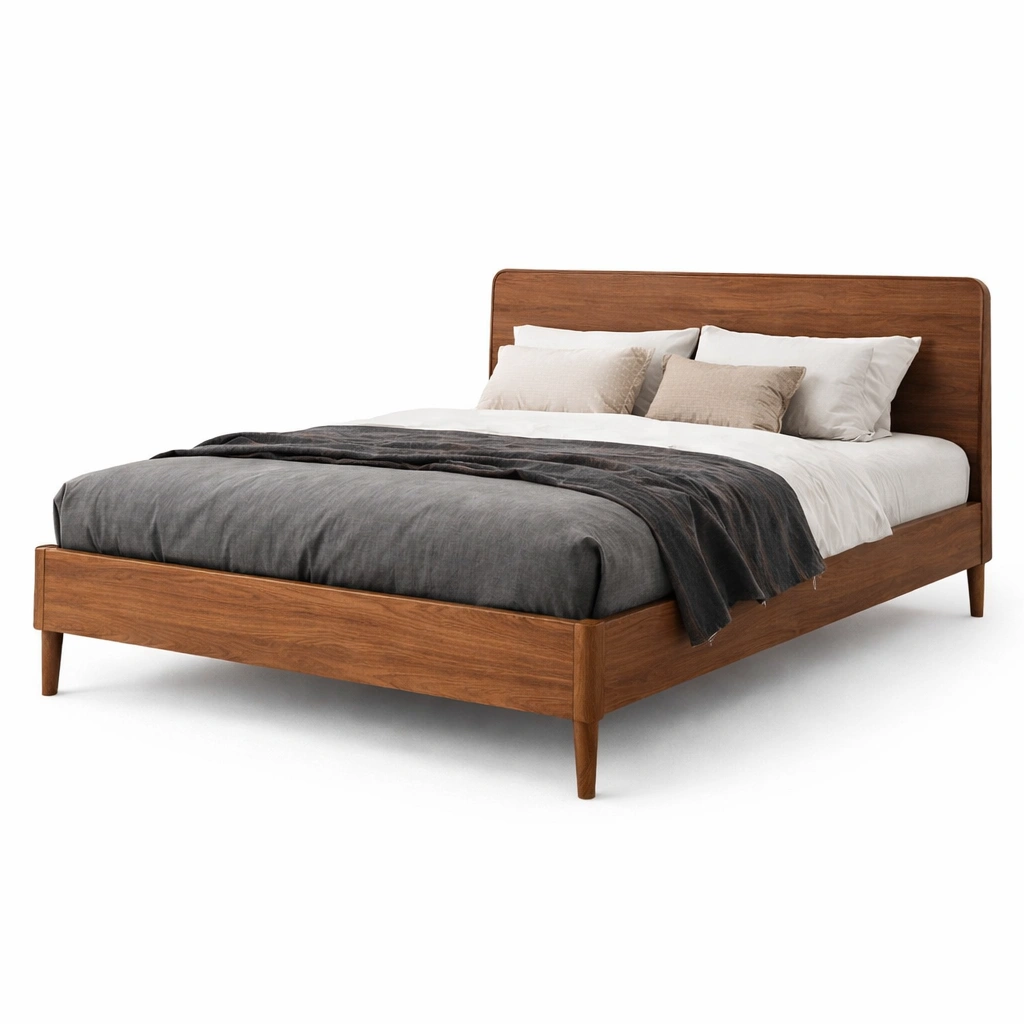 Massivholz Bettgestell Braun-hometava